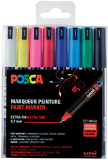 POSCA Marqueur à pigment PC-1MR pochette de 8 assorti