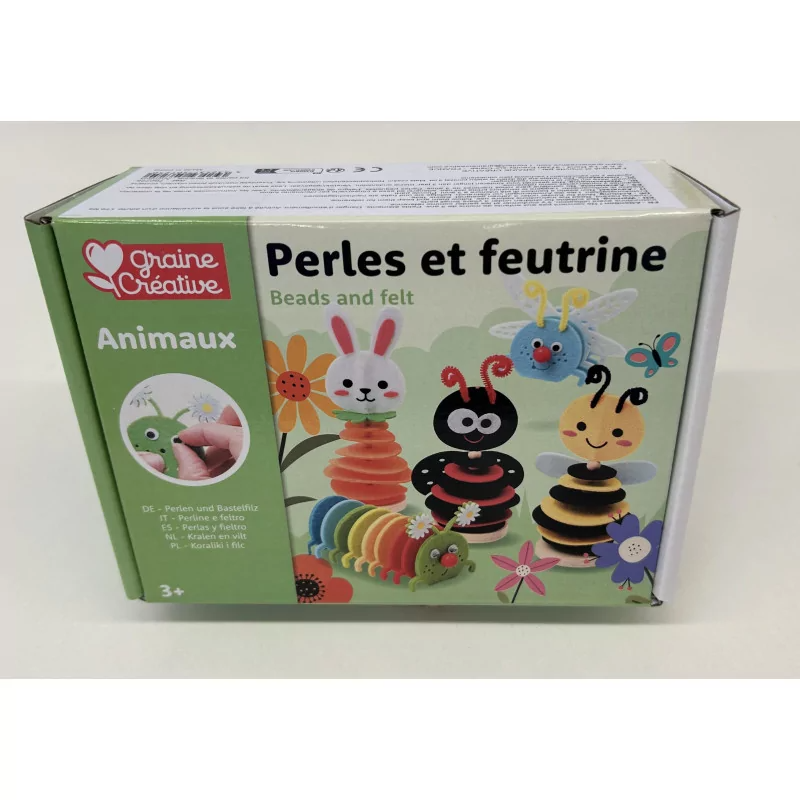 Graine créative KIT Petits insectes perles et feutrine
