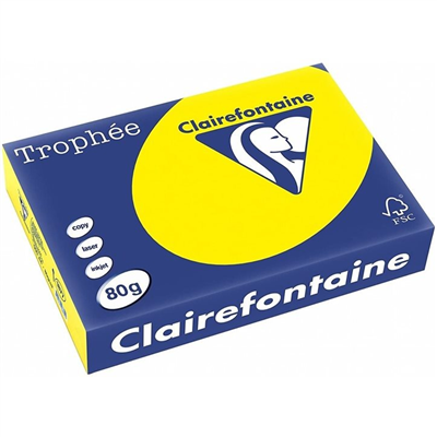 Clairalfa Papier universel Trophée A4 jaune soleil
