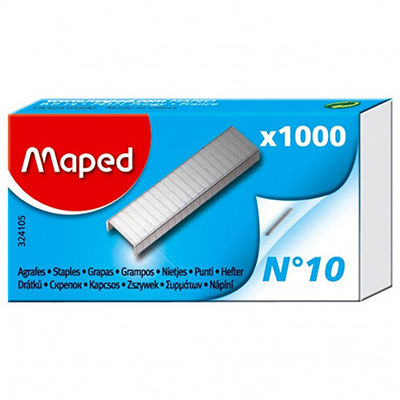 Maped Agrafes No. 10 petit paquet zingué