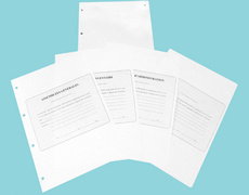 ELVE Recharge Classeur 297 x 210 mm papier extra blanc