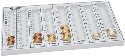 WEDO Monnayeur compact, capacité : 246, 40 EUR, gris lumière