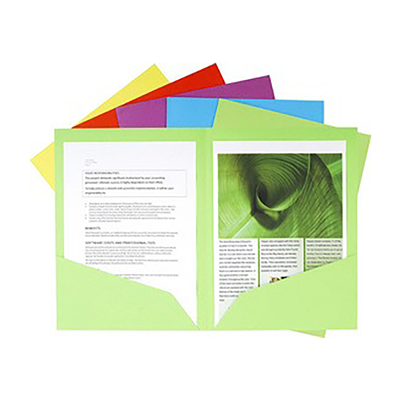 EXACOMPTA Chemises double poche ROCK'S A4 vert