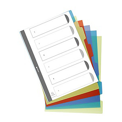 EXACOMPTA Intercalaires en plastique uni A4 12 touches
