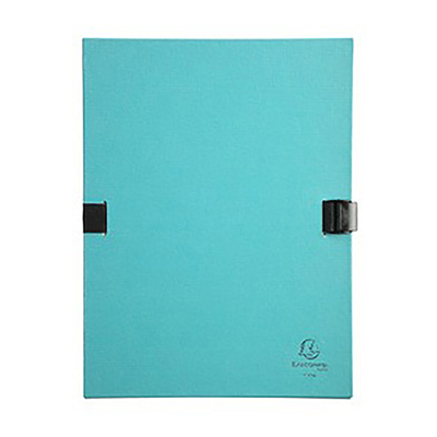 EXACOMPTA Chemise à dos extensible N'CLIP A4 turquoise