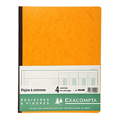 EXACOMPTA piqure à colonnes 13 colonnes 33 lignes