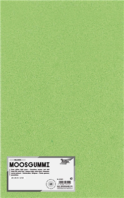 folia Caoutchouc mousse (L)200 x (H)290 mm, vert clair