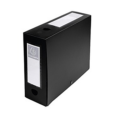 EXACOMPTA boîte d'archives à pression PP 100 m noir