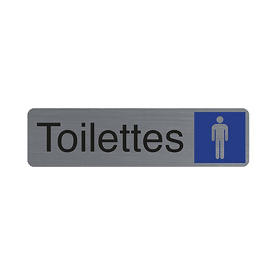 EXACOMPTA Plaque de signalisation Toilettes Homme