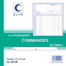 ELVE Manifold Commandes 210 x 297 mm tripli