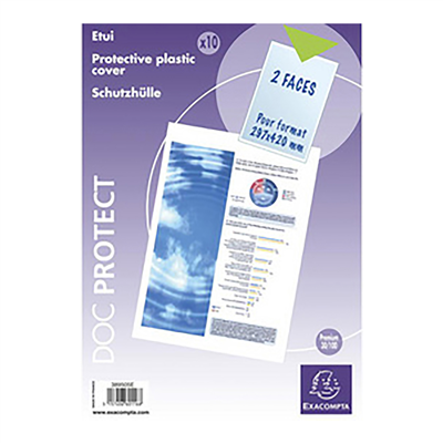 EXACOMPTA Etui de protection Doc Protect 240 x 320 mm PVC
