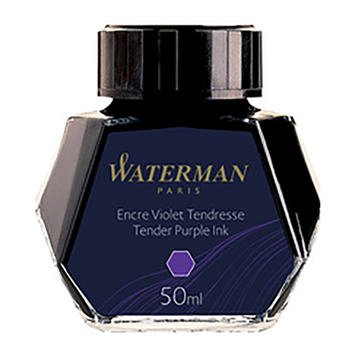 WATERMAN Flacon d'encre contenu : 50 ml en verre violet