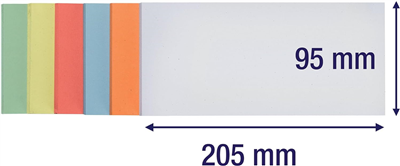 FRANKEN Carte de présentation, 95 x 205 mm, assorti