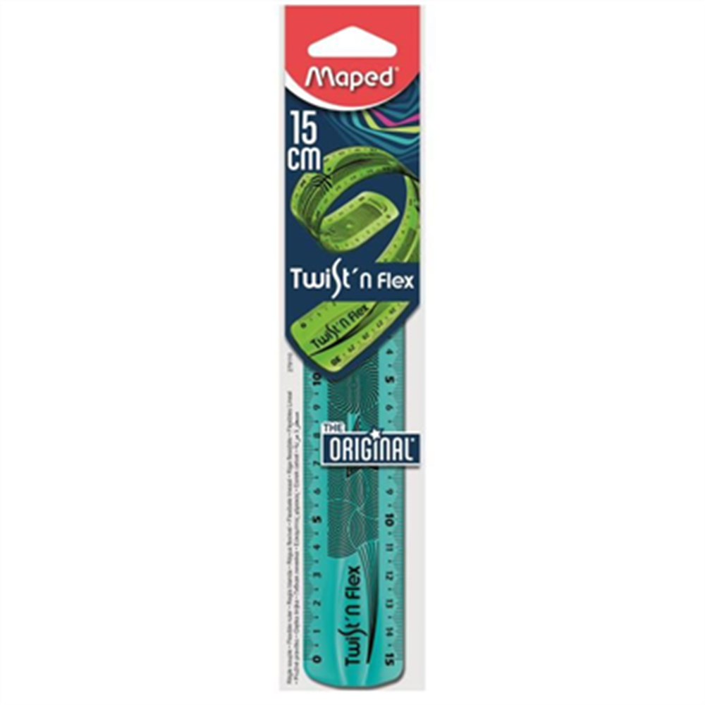 Maped Règle plate Twist'n Flex DECOR, 150 mm, incassable