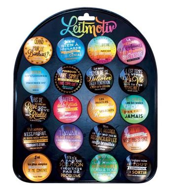 Editions du Désastre Magnet Leitmotiv en verre Les paroles s'envolent les écrits