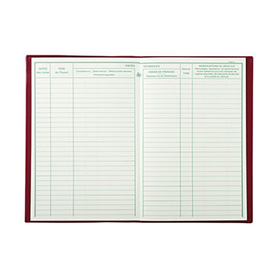 EXACOMPTA Carnet d'entretien 210 x 135 mm vertical