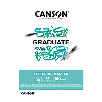 CANSON Bloc de dessin GRADUATE LETTERING MARKER A4