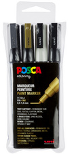 POSCA Marqueur à pigment PC-3M étui de 4