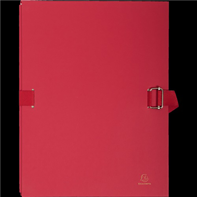 EXACOMPTA Chemise à dos extensible A4 carton rouge