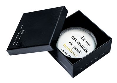 Art & Kraft  Presse papier "La vie est remplie de petits bonheurs"
