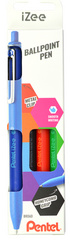 Pentel Stylo à bille rétractable iZee étui de 4 BASIC