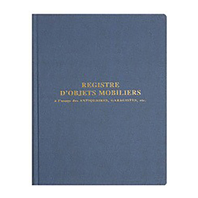 EXACOMPTA Registre Objets mobiliers spécial brocanteurs