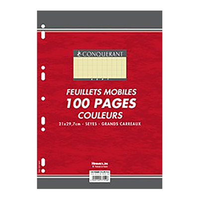 CONQUERANT SEPT Feuillets mobiles en couleur seyèsé jaune