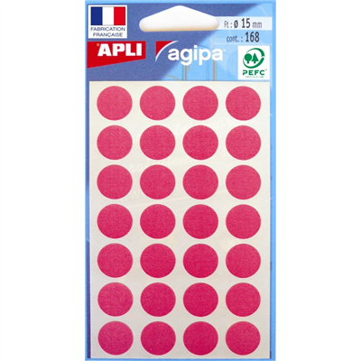 agipa APLI Pastille de signalisation diamètre : 15 mm rose