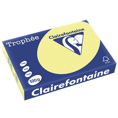 Clairalfa Papier universel Trophée A3 120 g/m2 jonquille