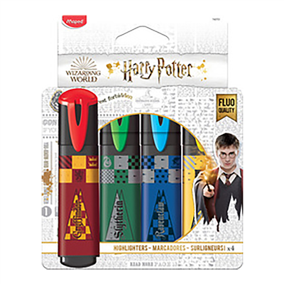 Maped Surligneur HARRY POTTER étui carton de 4