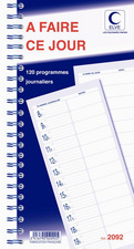 ELVE Bloc spiralé 120 programmes - A faire ce jour