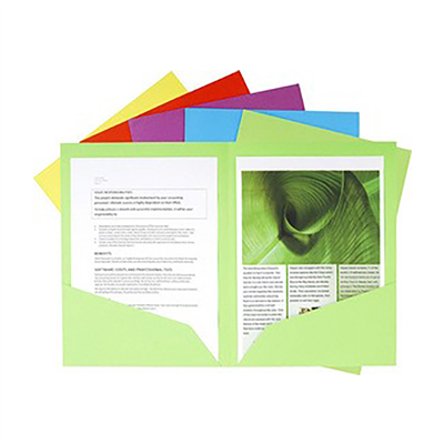 EXACOMPTA Chemises double poche ROCK'S A4 jaune citron