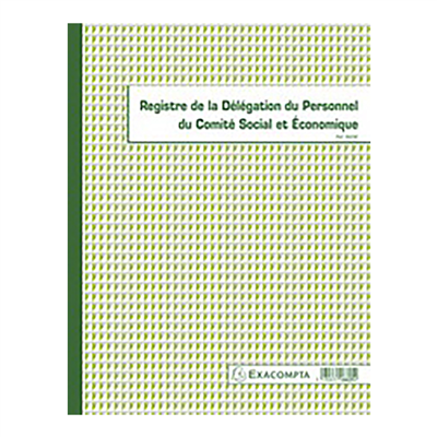EXACOMPTA piqure Registre de la délégation du personnel CSE