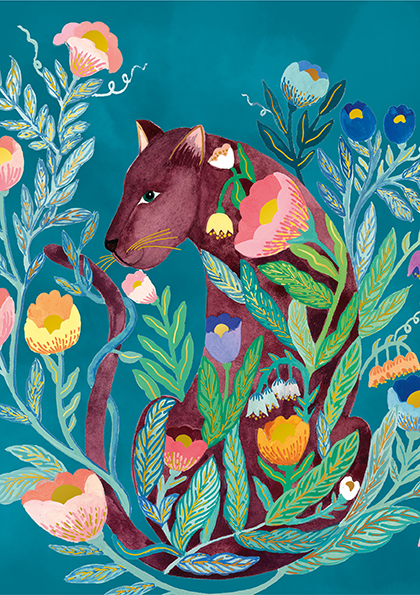 Art & Kraft Cahier A5 Malin Panthère