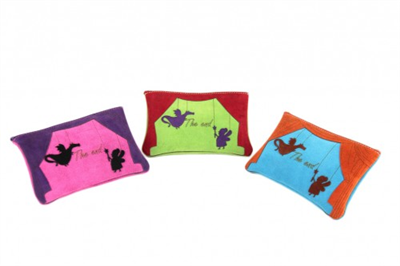 Trousse theatre en daim rose / fushia Dallaiti PE104