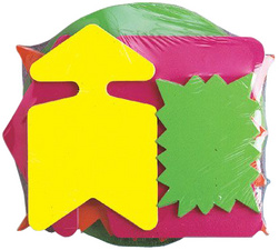 agipa Etiquette symboles assortis fluorescent