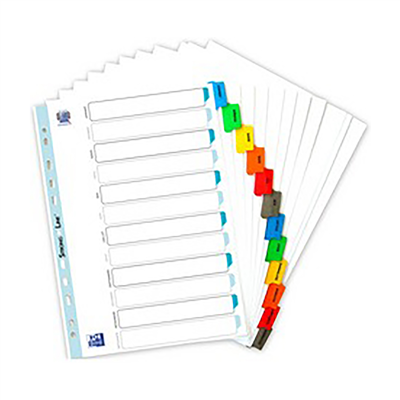 Oxford Intercalaires mensuels Janvier-Décembre A4