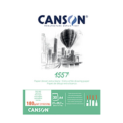 CANSON Bloc à dessin 1557 A4 180 g/m2 30 feuilles