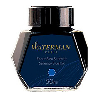WATERMAN Flacon d'encre contenu : 50 ml bleu sérénité