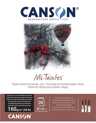 CANSON Papier beaux-arts Mi-Teintes en bloc 240 x 320 mm