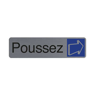 EXACOMPTA Plaque de signalisation Poussez