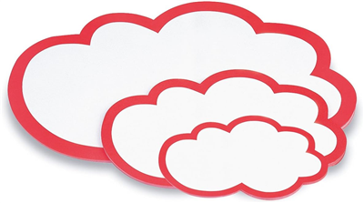 magnetoplan Carte de modération nuages, 430 x 265 mm