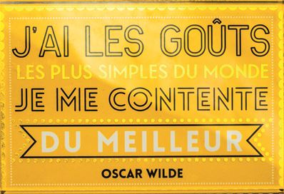 Art & Kraft Magnet en verre j'ai les goûts les plus simples du monde je me conte