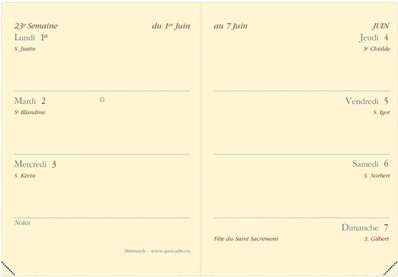 Quo Vadis Agenda  Miniweek