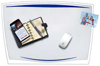 CEP Sous-main ICE 448 x 656 mm bleu glacier