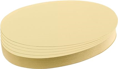 FRANKEN Carte de présentation, oval, 110 x 190 mm, jaune