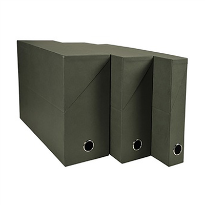 EXACOMPTA boîte transfert papier teinté A4 vert foncé