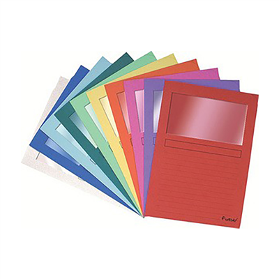 EXACOMPTA Chemise à fenêtre FOREVER A4 120 g/m2 assorti