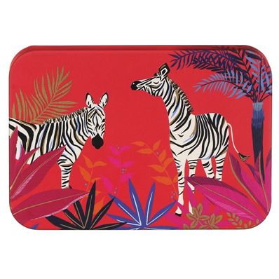 Sara Miller Mini Boite Rectangulaire Métal Zèbres