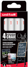 uni-ball Marqueur craie Chalk marker PWE3MS/4 PF étui de 4